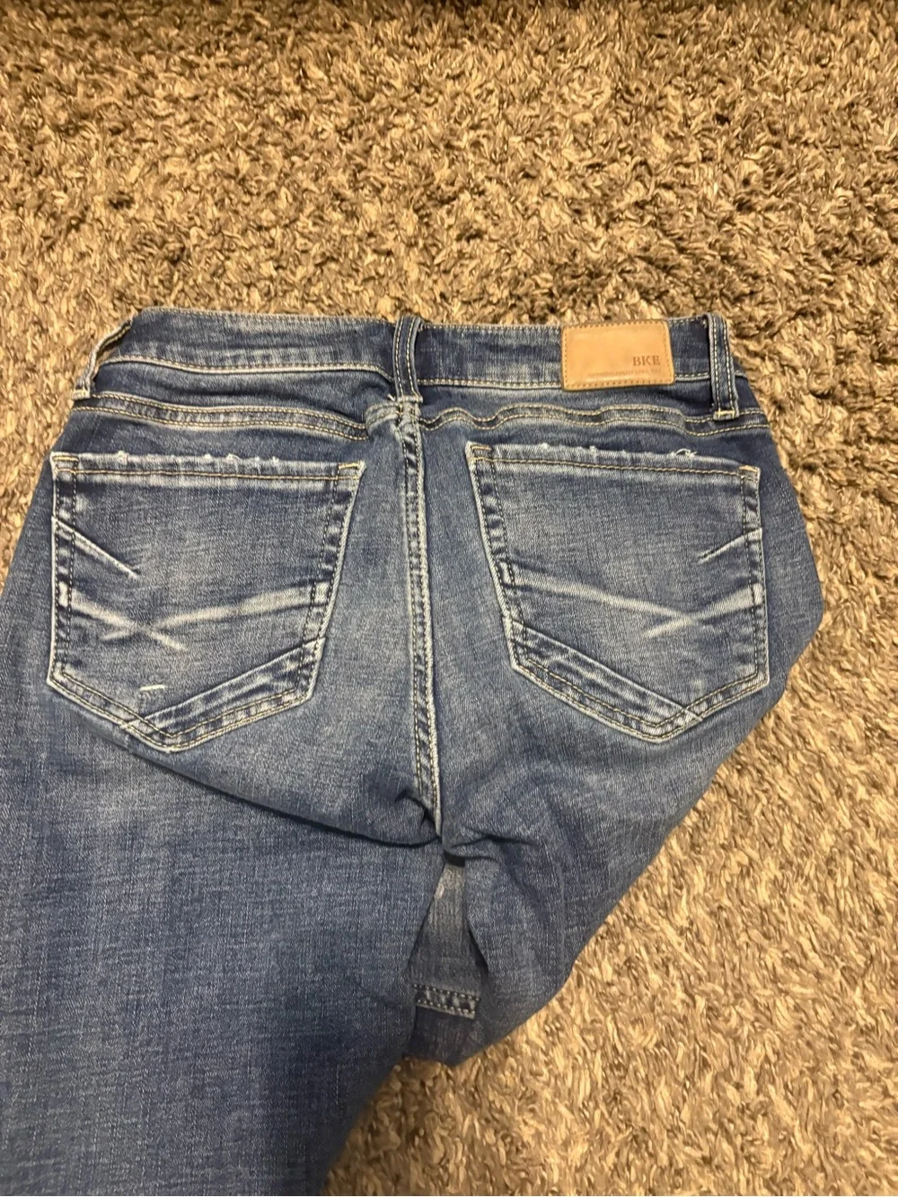 BKE Stella Dark Blue Stretch Denim Jeans